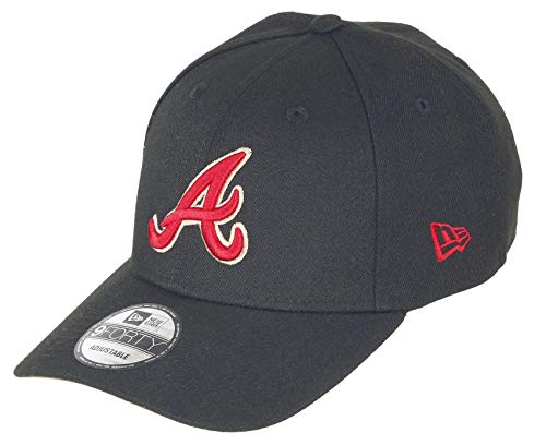 New Era Atlanta Braves 9forty Adjustable Snapback Cap MLB Essential Black/Beige - One-Size 1
