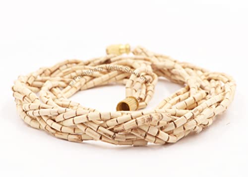 Image of ARKAM Unisex Adult Tulsi Kanthi Mala Certified /Natural Tulasi Kanthi Mala /Original Tulsi Kanthi (Size: 3mm, Length: 18 Inches) Set Of 2 Mala
