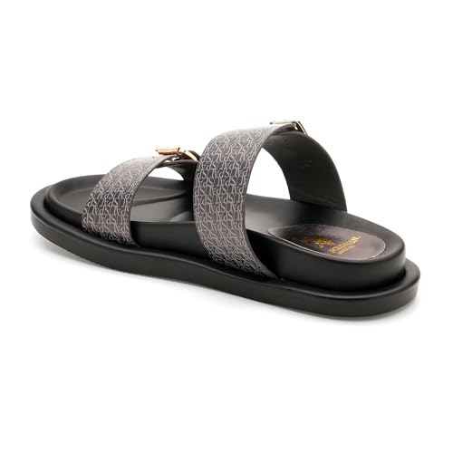 Image of U.S. POLO ASSN. Maria Black Footbed Flats With Monogram Logo