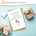 Qiliji Romantic Anniversary Card Gift for Husband Wife, Birthday Card Gift for Boyfriend Girlfriend, Love Cards for Men Women, Valentines Day Cards for Him Her, Of All The Days I've Lived