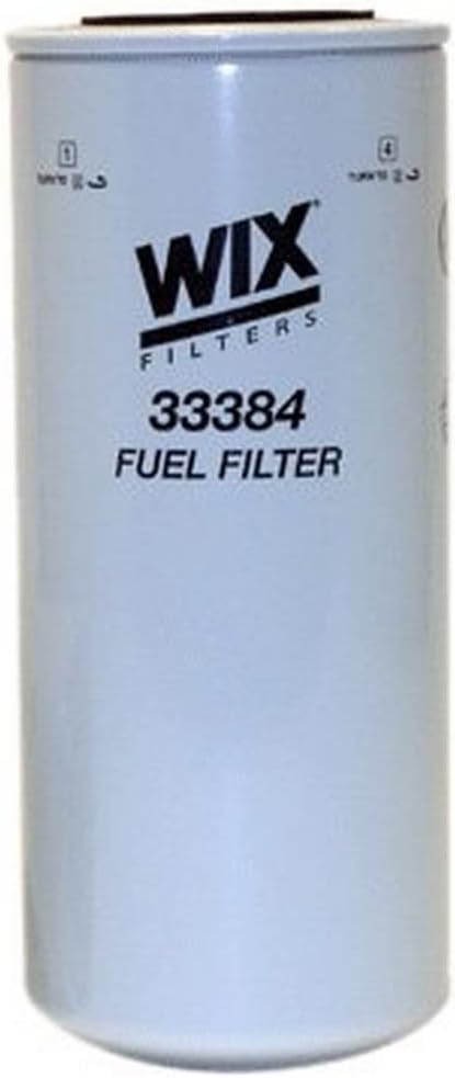 WIX 33384 Fuel Filter Replacement Compatible with Caterpillar 3406, 3412, 3408 Engines (16 Micron)