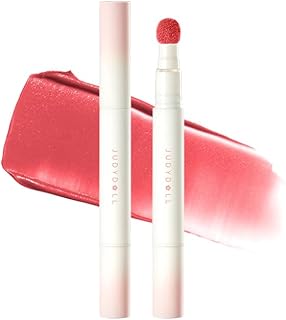 日本公式 JUDYDOLL ぽんぽんチークリップ 中国コスメ セミマット ふわふわ ぼかし (N14 つよきカメリア)