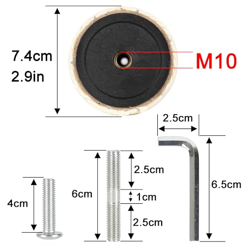 ECCIBOUN 7.4cm 2.91in Diameter Cat Tree Scratching Post Replacement Sisal Pole Parts for Cat Tower (M10, 13.78in/35cm) by ECCIBOUN - Image 3