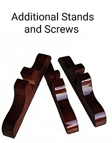 Image of THEHEARTWILL Partition Wall Divider | Wooden Partition for Hall, Living Room, Open Kitchen & Pooja Room | Room Divider 2 Panel with Stands | Room Separator