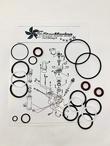 Five Star Marine Rebuild Kit for Yamaha Outboard 60 70 75 85 90HP Trim tilt Unit 6H1-12 6H1-15