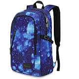 Mancro Travel Backpack for Men Women, Anti Theft Laptop Backpack, 15.6 in Laptop Backpack for Travel Lightweight Bags, Galaxy