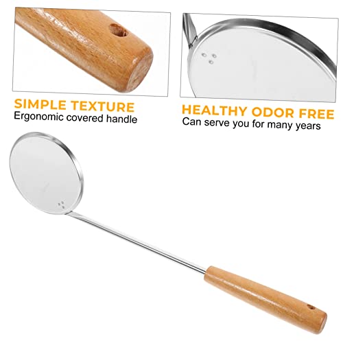 Cuchara de freír inoxidable PRETYZOOM con mango práctico para repostería y snacks 3