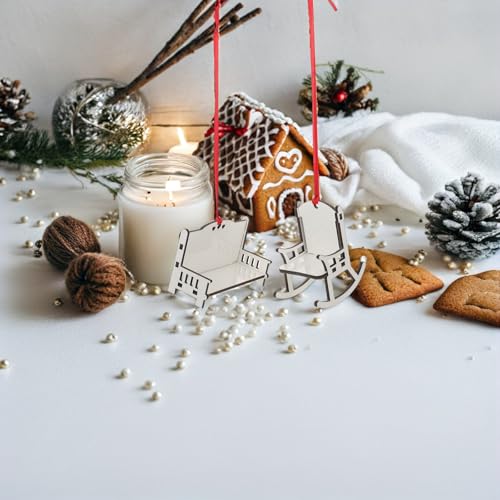 Decoración de sublimación para árbol de Navidad con mini sillas personalizadas Magiclulu 7