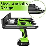 2 Pack Power Tool Organzier Wall Mount, Thicked Heavy Duty Drill Holder Wall Mount, Drill Organizer for Garage Pegboard Workshop Men Gifts For Dad Husband