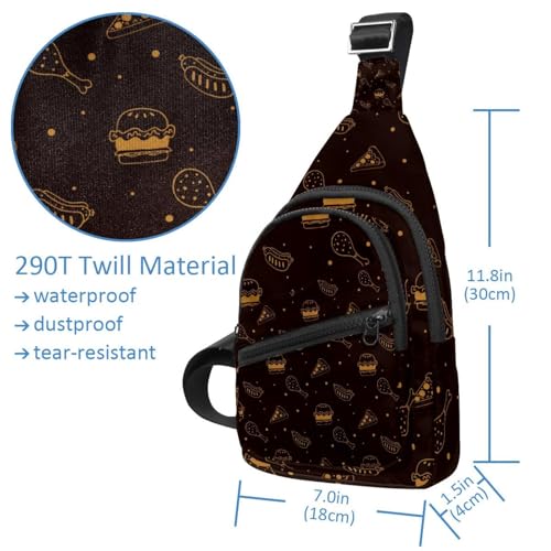 Sac de poitrine cyclisme confortable avec compartiment étanche coloré - 4
