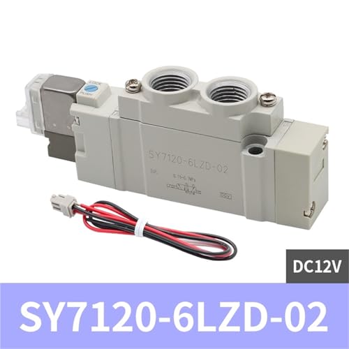 Electrovanne de commande pneumatique SY7120 distributeur 5/2 voies piloté normalement fermé - 3