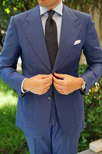 Image of OTAA Floral Necktie Casual Ties for Men - Perfect Neck Tie for Groomsmen Wedding Ties or Formal Occasions