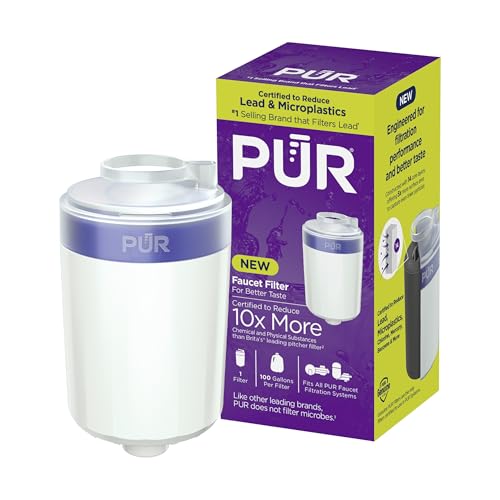 PUR Water Filter Replacement for Faucet Filtration Systems (1 Pack) Compatible with all PUR Faucet Filtration Systems