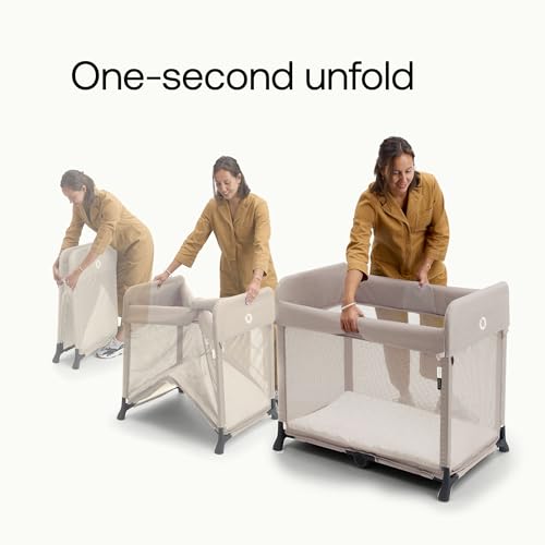 Bugaboo Stardust - All-in-one, Quick to Assemble, Black pop-up Travel cot and playpen for Babies and Toddlers with Mattress and Zip-in Bassinet, Black 6 Bugaboo Stardust - All-in-one, Quick to Assemble, Black pop-up Travel cot and playpen for Babies and Toddlers with Mattress and Zip-in Bassinet, Black - Image 6