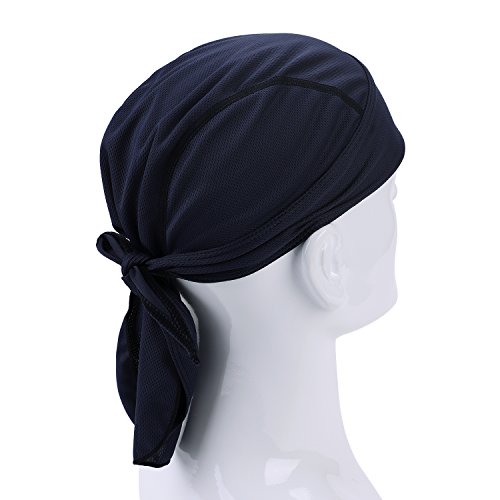 Bandana de Cyclisme Homme Femme Bandeau de Sport Séchage Rapide Respirante Chapeau Pirate Casquette Protège Tête Foulard Calotte sous Casque Eté Bonnet de Vélo Moto Running Couvre-Chef
