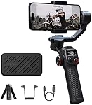 Hohem iSteady M6 Handheld 3-Axis Gimbal Stabilizer for Smartphone Gimbal for iPhone and Android Cell Phone,Built-in OLED Display Reverse Charging 400g Payload