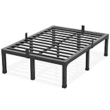 Yitong Angel 14 Inch Full Size Bed Frame, Heavy Duty Support 3500 lbs Metal Platform, No Box Spring Needed/Noise Free/Non-Slip/Steel Slat Support/Easy Assembly