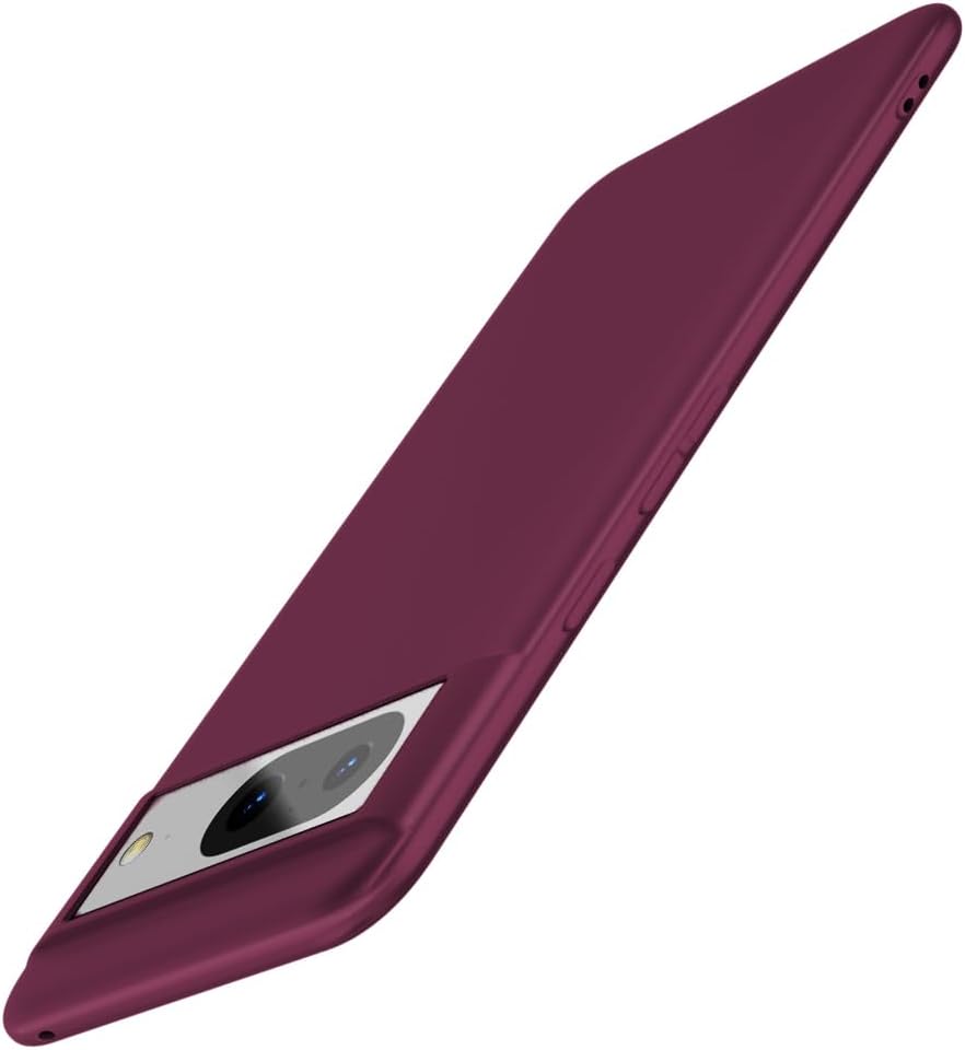 X-level for Google Pixel 8 Case Ultra-Thin Slim Fit [Guardian Series] Phone Cases Soft Flexible TPU Matte Finish Coating Grip Light Protective Cell Phone Back Cover for Pixel 8 2023-Wine red