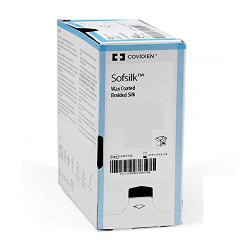 Sutura Seda Negra SOFSILK 3/0 BLK 19mm 3/8 75 cm-Caja 12 u Cover