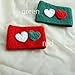 Crochet Handmade Heart Cup Cosy Sweater Cozy Mother Couple Christmas Gifts (Green)