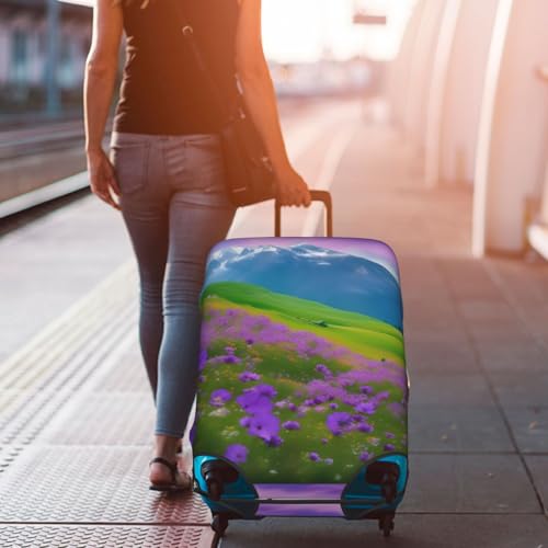Housse de protection pour valise en polyester haut de gamme fleurs S