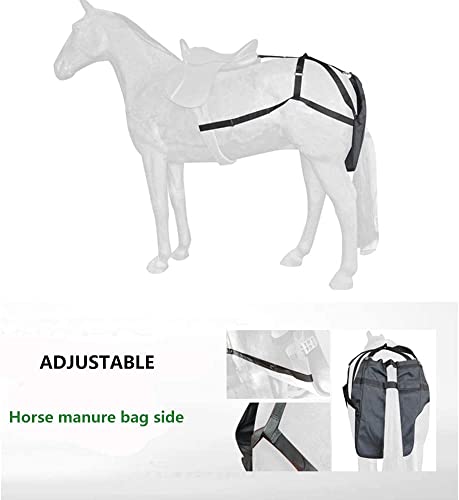 Bolsa para estiércol de caballo en cuero resistente con protección total 3