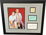 Lassie TV Show cast signed cut signatures w/ Jon st/June Lockhart/Hugh Reilly Custom Framing (16x20)