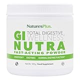 NaturesPlus GI Nutra Total Digestive Wellness - Probiotics Supplement with Prebiotics, Digestive Enzymes, Calcium, Glutamine Powder - Gut Health, Vegan, Gluten Free - 174g Powder