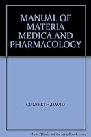 MANUAL OF MATERIA MEDICA AND PHARMACOLOGY B00AQS1OBU Book Cover