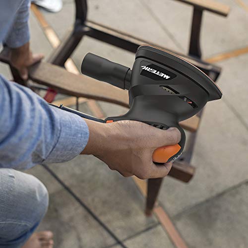 Mouse Detail Sander, Meterk 13500RPM Sander Wall Putty Polishing Machines Sander with 16PCS Sandpapers Dust Collection Port for Tight Spaces Sanding in Home Decoration and DIY Working