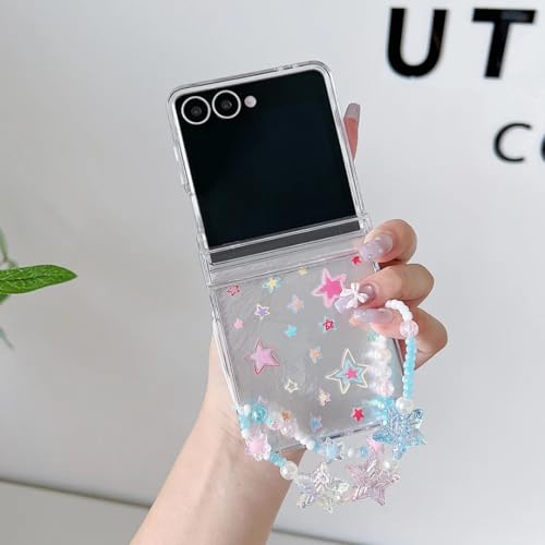 Coque transparente Galaxy Z Flip5 florale pour sublimer votre look au quotidien