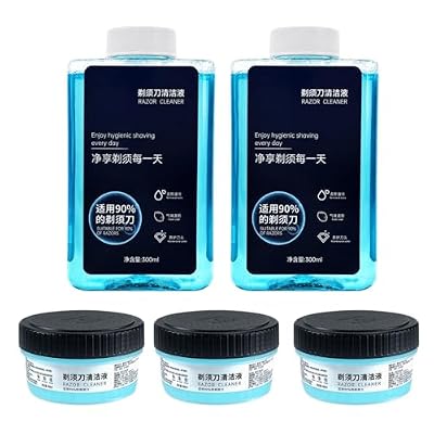 HVOENQO Compatible with Philips S7735/S8850/S7832/S9935/S9936, CC13 Electric Razor Cleaning Liquid, 300MLX2, 170MLX3, Lubricates Blades, Removes Odors