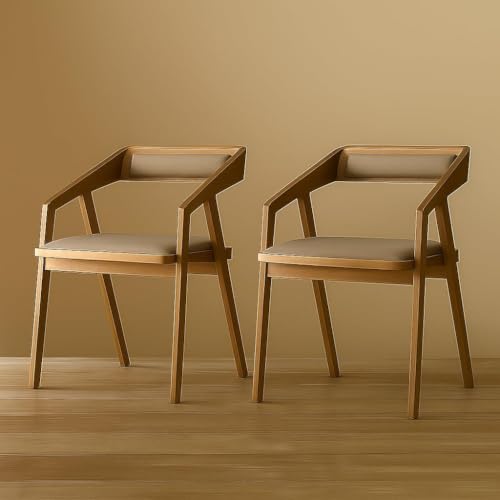 Image of Genuine Decor Solid Sheesham Bar Chair Modern Furniture Off Games Wooden High Chair Pu Leather Chair Cushion for Kitchen | Living Room | Office | Cafe (Grey Set of 1)