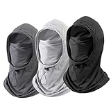 Cmonie 3 Pack Summer Balaclava Sun UV Protection Hood Breathable Face Cover Full Head Mask for Cycling Motorcycle Fishing Multi
