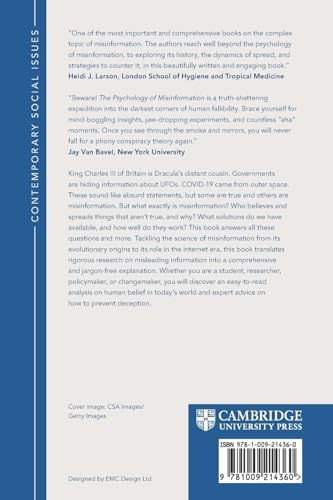 The Psychology of Misinformation (Contemporary Social Issues Series)