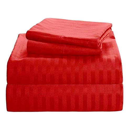 Buy Full Sleeper Sofa Bed Sheet Set Red Stripe 100 Egyptian Cotton