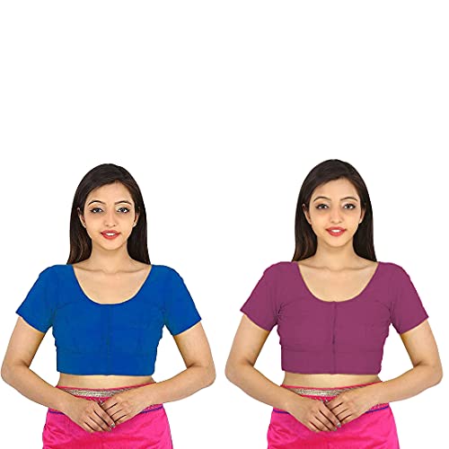 Image of Namita Women's Rubia Cotton Solid Half Sleeve Blouse