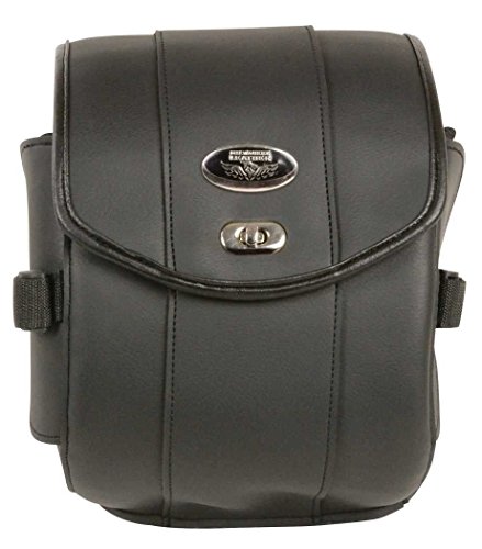 Motorcycle 43211-11506 Motorbike Cruiser Style Sissy Bar Carry Bag Travel Bag Luggage Black thumb #1
