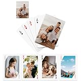Barajas personalizadas con fotos | Barajas de póquer estándar con imágenes personalizadas | Regalos divertidos para parejas, familiares y amigos: ideales para fiestas y ocasiones especiales (Estilo 2)