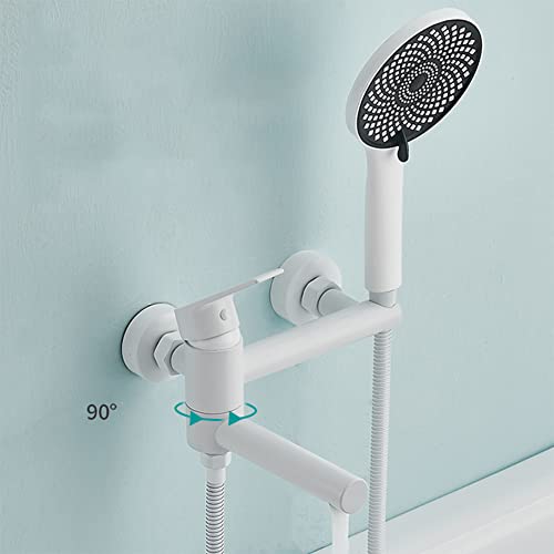 Robinet mitigeur mural baignoire douche en laiton moderne avec douchette
