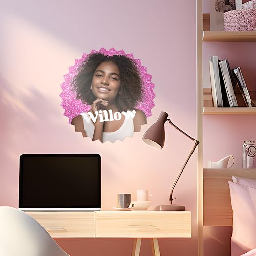 Vinilo Decorativo Selfie Wall Decor Muñeca Rosa Personalizable miniatura 3