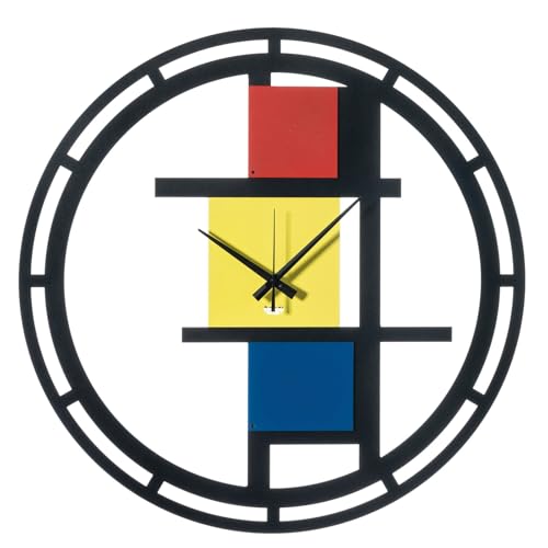 Con i suoi colori vivaci e la forma elegante, questo orologio diventa un'opera d'arte in sé, aggiungendo un tocco di estro e originalità a qualsiasi ambiente.