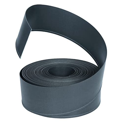 VA-Cerulean Bordure de pelouse en plastique, 20 m, anthracite, bordure de parterre flexible pour plantes de jardin et légumes, bordure de parterre en palissade, palissade de jardin, clôture de jardin Cover