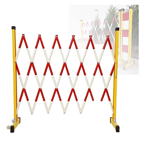 Barricade extensible en métal mobile pour chantiers et allées