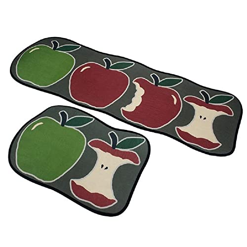 Image of HomeCloud Rubber 6mm Fruit Printed Thick Anti Slip, Washable, Big Size, Printed, Designer Folding Kitchen Mat for Floor Home Bedroom -, Standard Size (40 x 120 cm 40 x 60 cm)