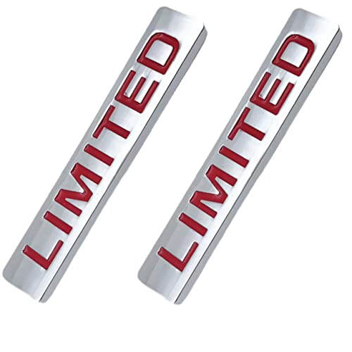 Image of YUYEGE 2 PCS Limited Door Trunk Window Emblem Fender Trim Kit (Red)