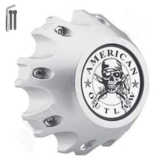 AMERICAN OUTLAW WHEELS BC-867 SILVER SCREW IN CENTER CAP