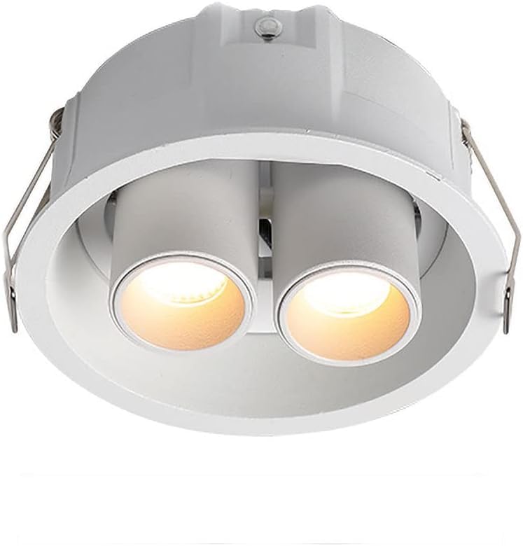 Lámpara de araña, luz de techo LED, foco empotrado, luz de ojo de buey de ángulo ajustable, foco creativo Cob, foco de pared de fondo nórdico, luz de pasillo (10 W, luz neutra) lámpara de araña