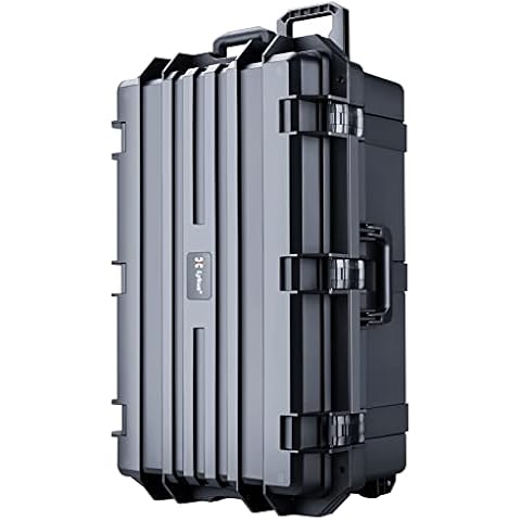 Lykus HC-7530 Waterproof Hard Case with Wheels Cover