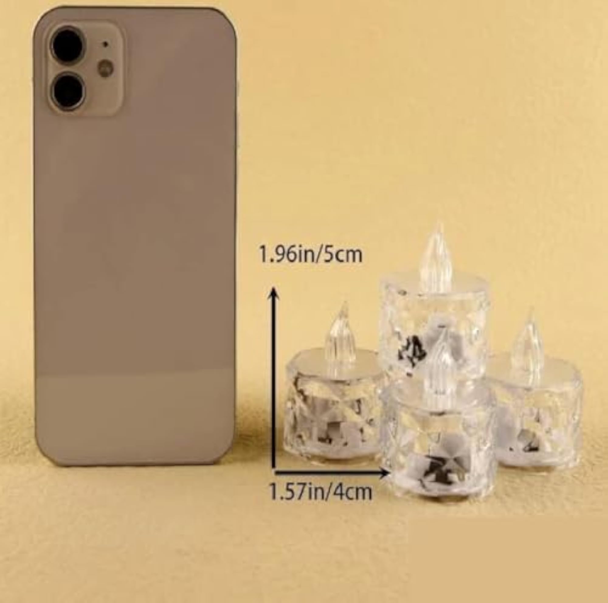 20 Pcs Flameless Decorative Crystal Candles, LED Tea Light Gift Set